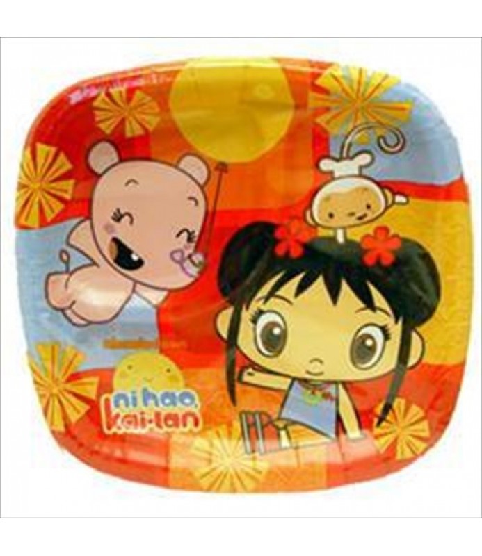 Ni Hao, Kai-Lan Small Paper Pocket Plates (8ct)